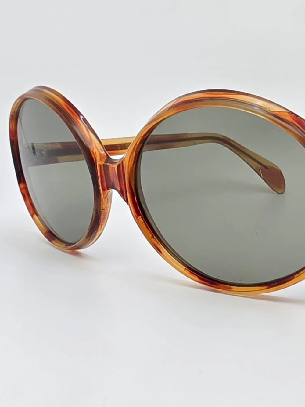 Sun Scene A678 Tortoise Frame Grey Mineral Glass Lens Sunglasses Italy 60-17-125